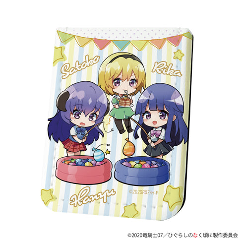 『ひぐらしのなく頃に 卒』レザーフセンブック 08/北条沙都子&古手梨花&羽入 文化祭ver.(ミニキャラ)